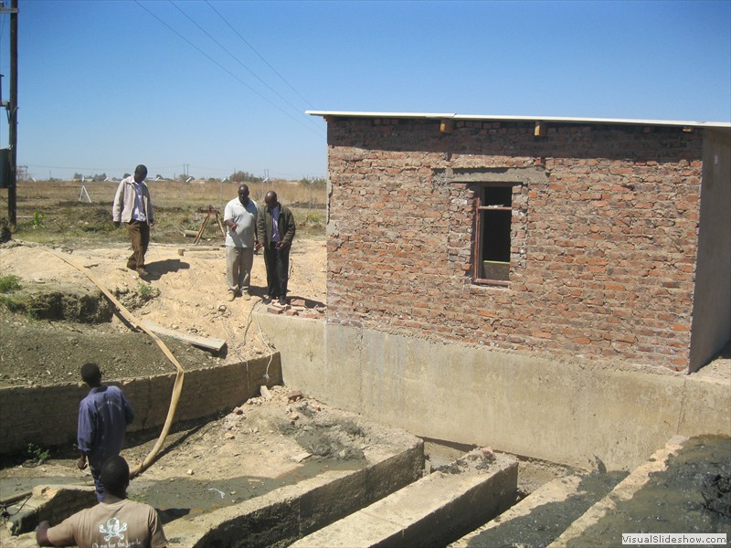 Kaguvi Phase 3, Chegutu Sewer Pump House under construction