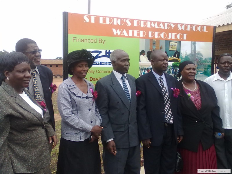 Officials at the Commissioning of St Eric's Primary school Water Project