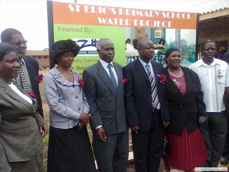 Officials at the Commissioning of St Eric's Primary school Water Project