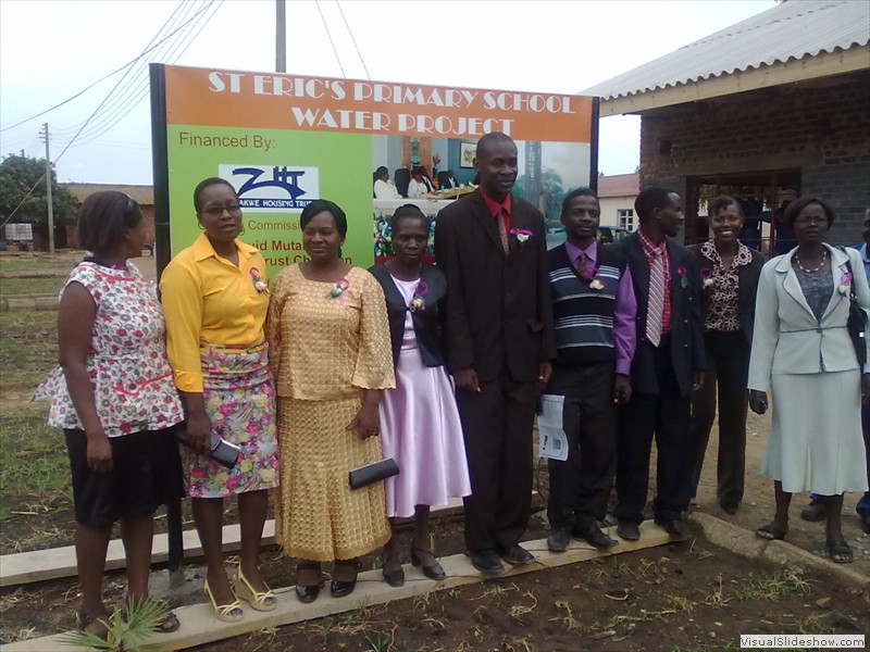 Officials at the Commissioning of St Eric's Primary school Water Project