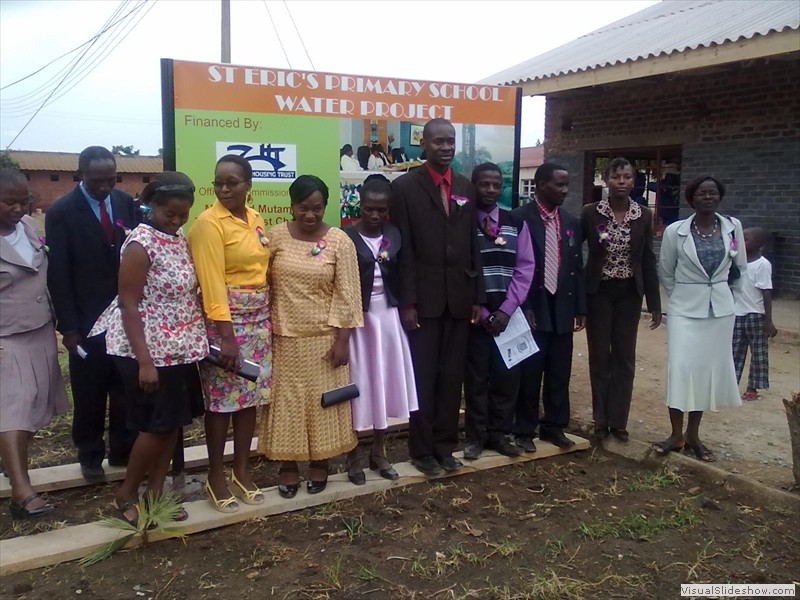 Officials at the Commissioning of St Eric's Primary school Water Project