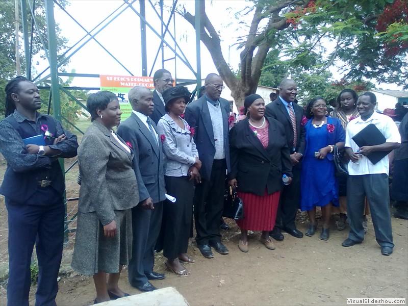 Officials at the Commissioning of St Eric's Primary school Water Project