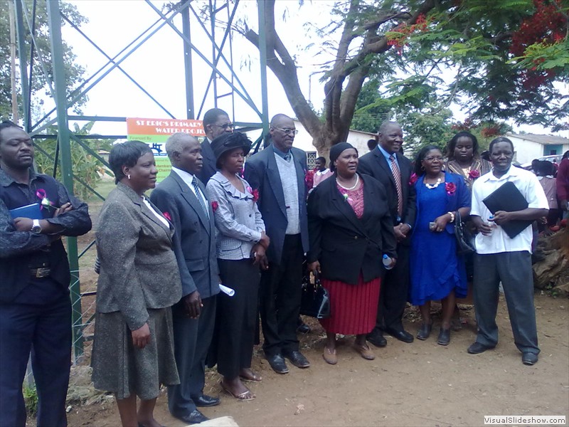 Officials at the Commissioning of St Eric's Primary school Water Project