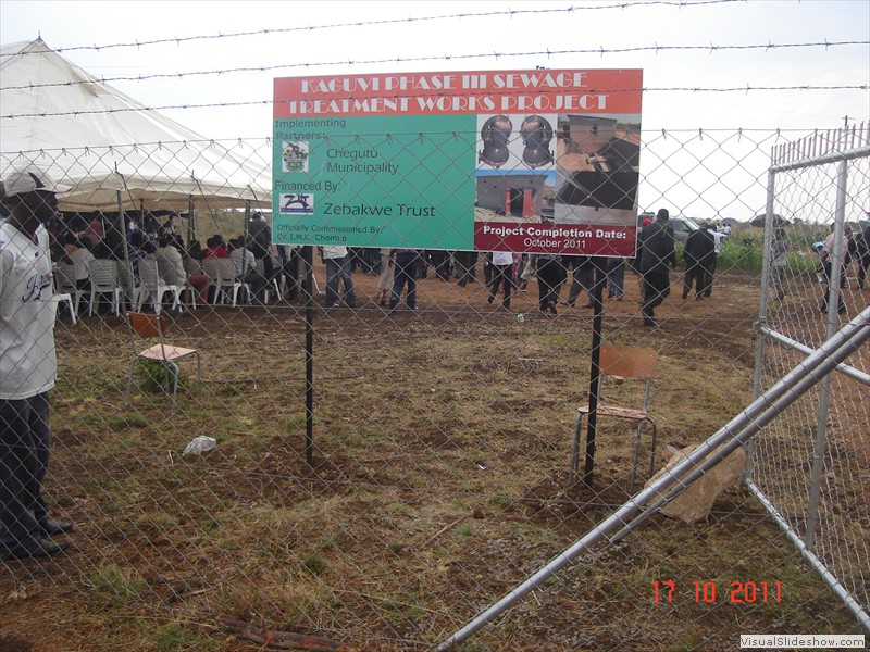 Commissioning of Kaguvi Phase 3 Sewer Treatment Plant, Chegutu