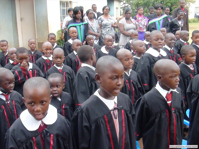 ECD pupils at the Commissioning of St Eric's Primary school Water Project