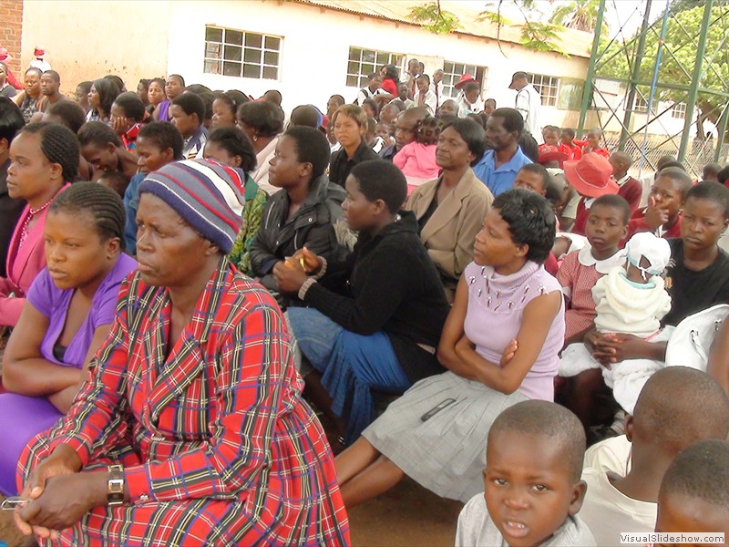 Part of the crowd at the Commissioning of St Eric's Primary school Water Project