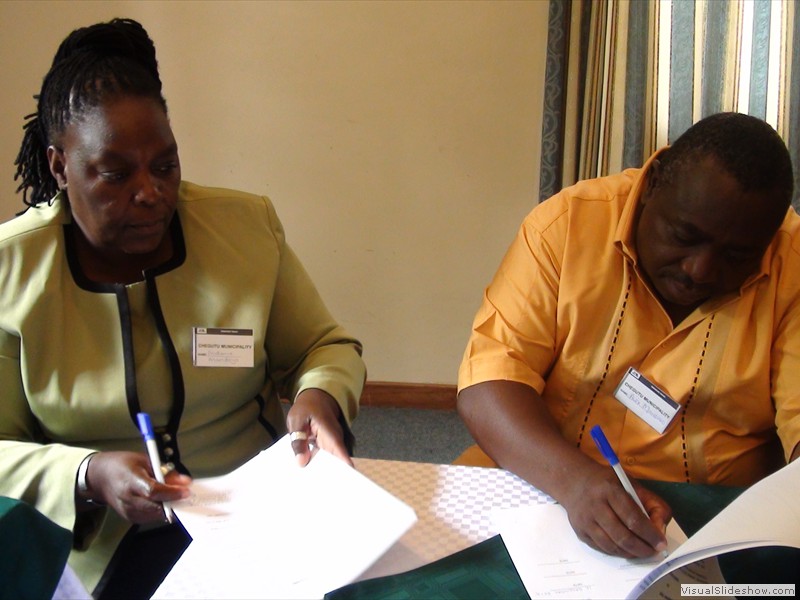 Signing of the MOU with Chegutu Municipality