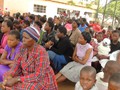 Part of the crowd at the Commissioning of St Eric's Primary school Water Project