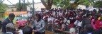 crowd at the commissioning of St eric's P. school water project